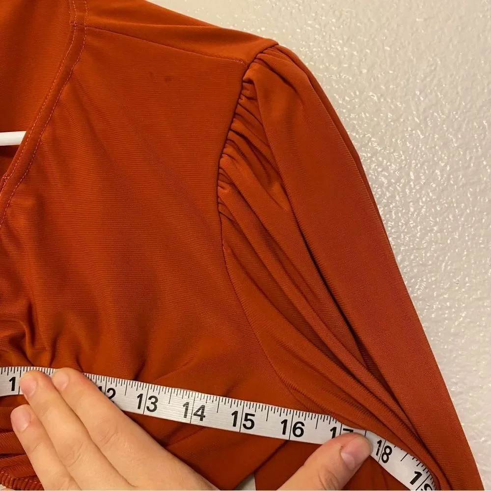 Kelle dance costume jazz contemporary Orange copper jersey stretch poet MA